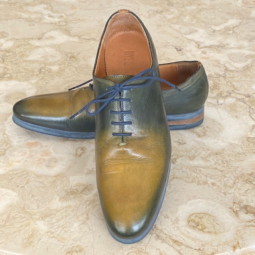 Messico Handcrafted Leather Derby Lace Up Shoes